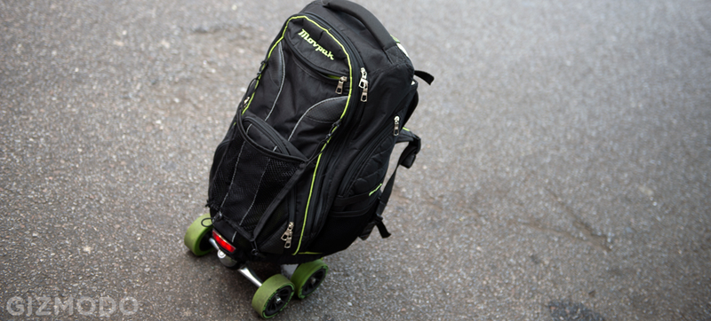 Illustration for article titled We Rode a Backpack With an Electric Skateboard Inside